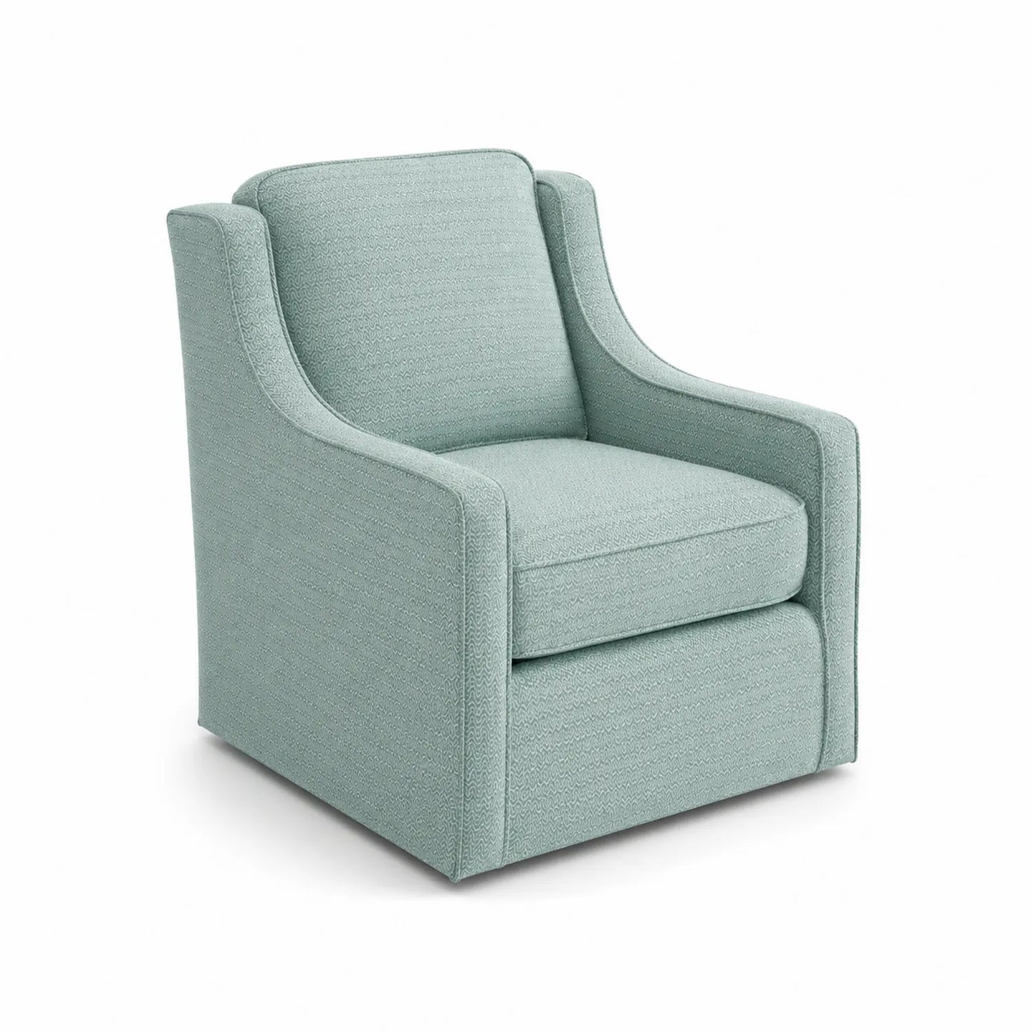 Fauteuil pivotant en tissu polyester Vert 75x85x90 cm