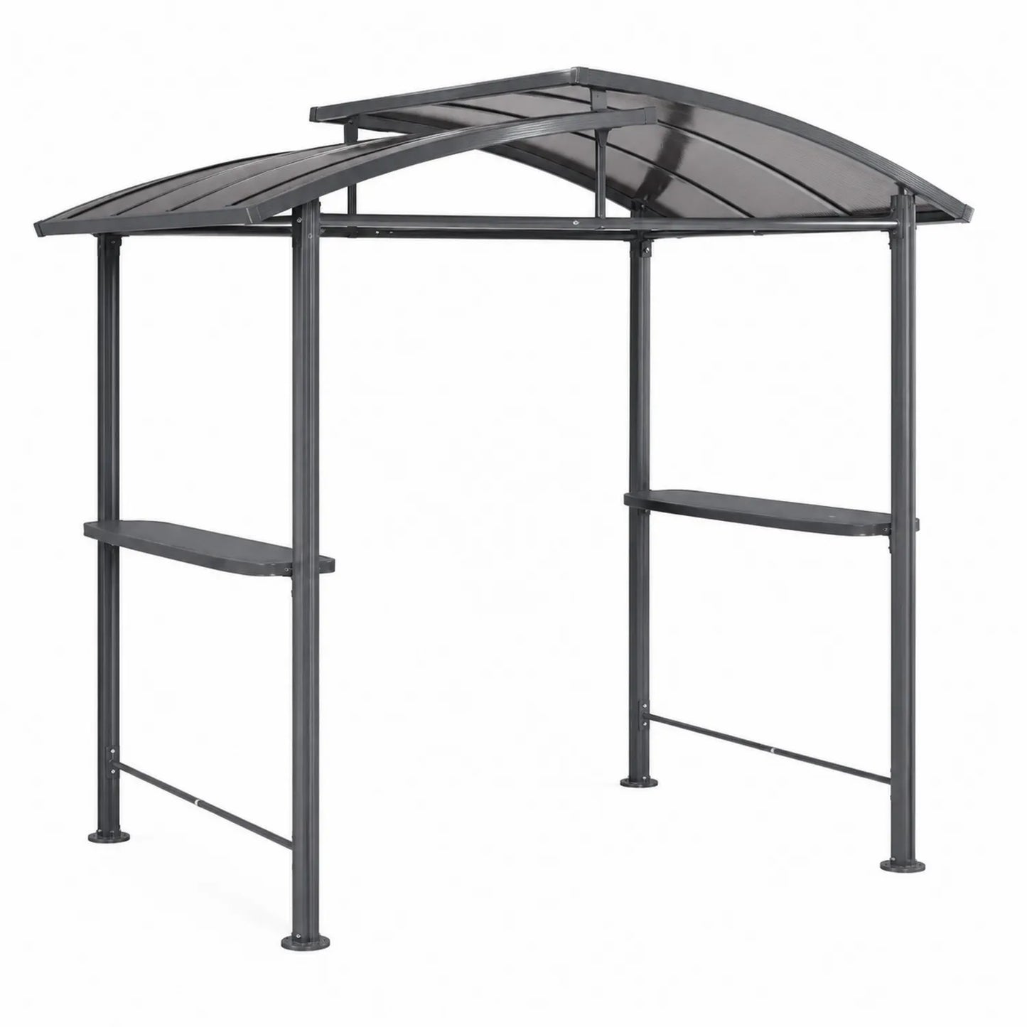 Tonnelle en Métal et Polycarbonate Gris