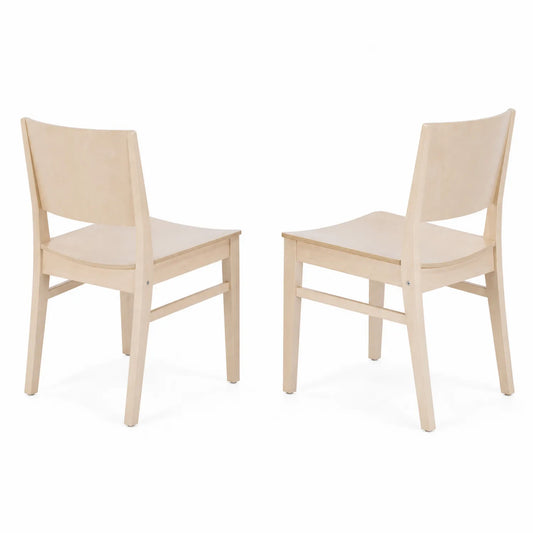 Ensemble de 2 chaises en bois d'érable